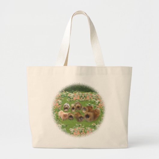Tuin Groep Grote Tote Bag (Voorkant)