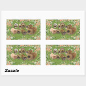 Tuin Groep Rechthoekige Sticker (Vel)