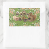 Tuin Groep Rechthoekige Sticker (Tas)