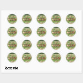 Tuin Groep Ronde Sticker (Vel)
