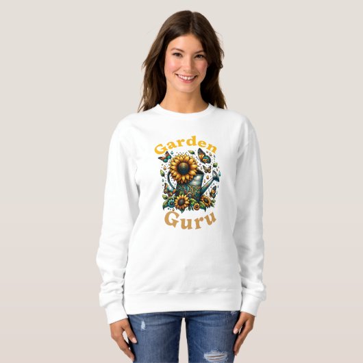 Tuin Guru Watering Can Tuin Sweatshirt (Voorkant volledig)