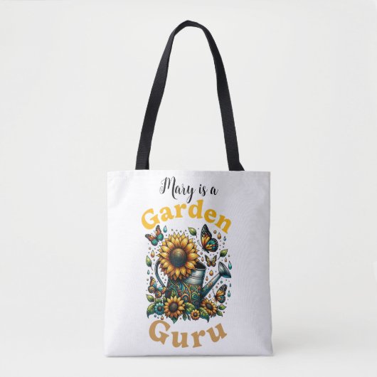 Tuin Guru Zonnebloem Canvas tas (Voorkant)