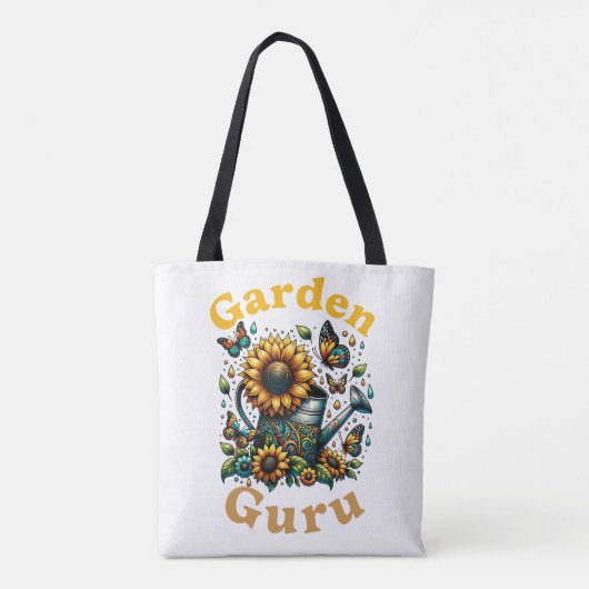 Tuin Guru Zonnebloem Canvas tas (Achterkant)