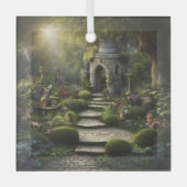 Tuin Heiligdom Kunst Glas Ornament (Voorkant)