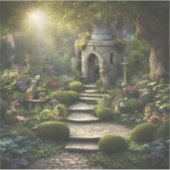 Tuin Heiligdom Kunst Sticker (Voorkant)