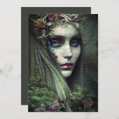 Tuin Heks Halloween Feest Uitnodiging (Voorkant / Achterkant)