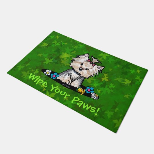 Tuin Helper Yorkie Terrier Deurmat (Schuin)