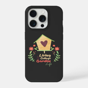 Tuin huisje vogelhuisje Cute Watercolor Kunst iPhone 15 Pro Case