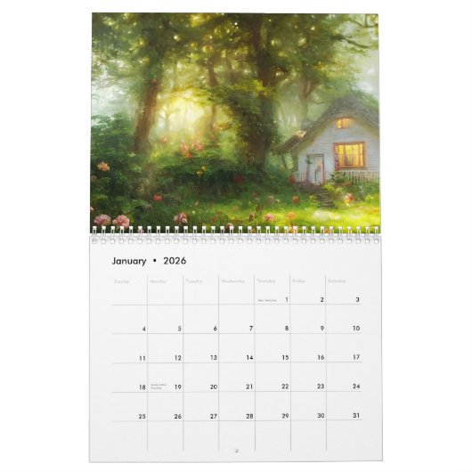 Tuin huisjes kalender (Jan 2026)