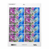 Tuin Hummingbird Bruiloft Retouradres Labels (Full Sheet)