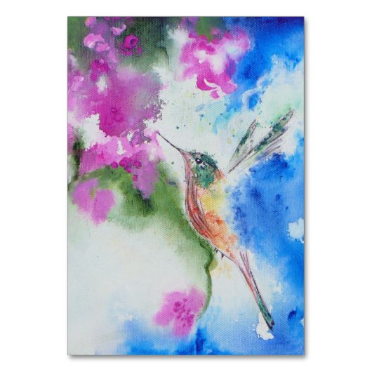 Tuin Hummingbird Trouwtafel Aantal Kaarten (Achterkant)