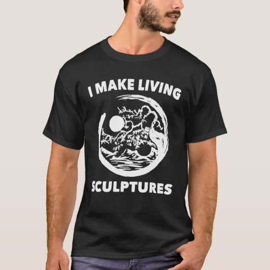 Tuin - ik maak levende sculpturen - vrede - tuin t-shirt (Voorkant)