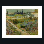 Tuin in Arles (1888) van Van Gogh Poster<br><div class="desc">Deze versie verlaat een witte grens, geschikt voor het toevoegen van een matting en een lijst. Over de Artist Vincent Willem van Gogh (Nederlands: [ˈɪ nsnt ɛʋɪ lɱ01853 - 29 juli 1890) was een Nederlandse post-impressionistische schilder wiens werk, opmerkelijk voor zijn ruwe schoonheid, emotionele eerlijkheid en gewaagde kleur, verreikend was...</div>