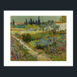 Tuin in Arles (1888) van Van Gogh Poster<br><div class="desc">Deze versie verlaat een witte grens, geschikt voor het toevoegen van een matting en een lijst. Over de Artist Vincent Willem van Gogh (Nederlands: [ˈɪ nsnt ɛʋɪ lɱ01853 - 29 juli 1890) was een Nederlandse post-impressionistische schilder wiens werk, opmerkelijk voor zijn ruwe schoonheid, emotionele eerlijkheid en gewaagde kleur, verreikend was...</div>