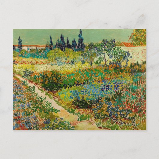 Tuin in Arles door Vincent Van Gogh (1888) Briefkaart (Voorkant)