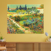 Tuin in Arles door Vincent Van Gogh (1888) Canvas Afdruk (Insitu (Woonkamer))