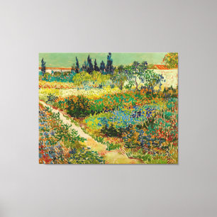 Tuin in Arles door Vincent Van Gogh (1888) Canvas Afdruk