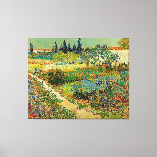 Tuin in Arles door Vincent Van Gogh (1888) Canvas Afdruk (Voorkant)