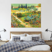 Tuin in Arles door Vincent Van Gogh (1888) Canvas Afdruk (Insitu (Slaapkamer))