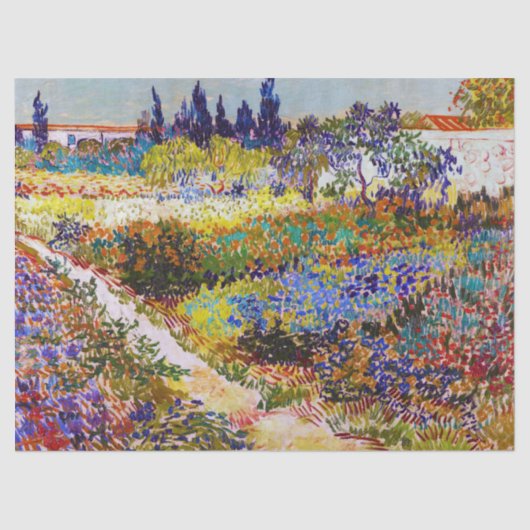 Tuin in Arles, Van Gogh Tissuepapier (Voorkant)