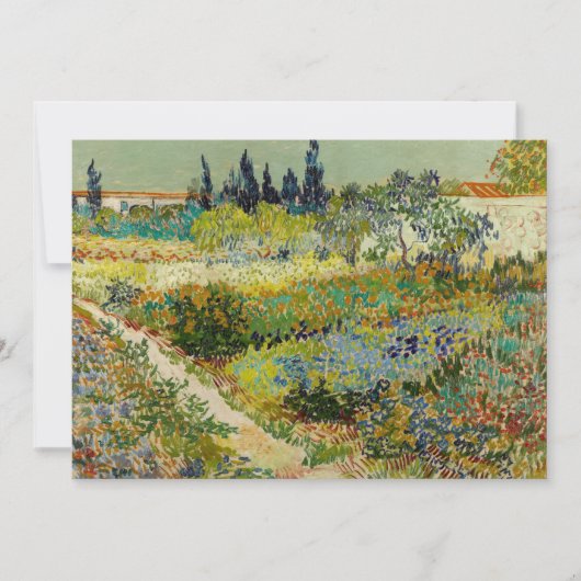 Tuin in Arles | Vincent van Gogh (Voorkant)