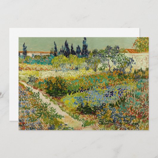 Tuin in Arles | Vincent van Gogh (Voorkant / Achterkant)