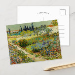 Tuin in Arles | Vincent van Gogh Briefkaart<br><div class="desc">Tuin in Arles (1888) van de Nederlandse postimpressionistische kunstenaar Vincent van Gogh. Origineel kunstwerk is een olieverf op doek met een weelderig landschap van kleurrijke bloemen. Gebruik de ontwerpgereedschappen om aangepaste tekst toe te voegen of het afbeelding te personaliseren.</div>