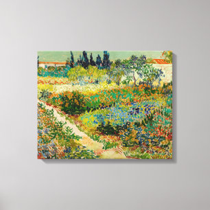 Tuin in Arles   Vincent van Gogh Canvas Afdruk