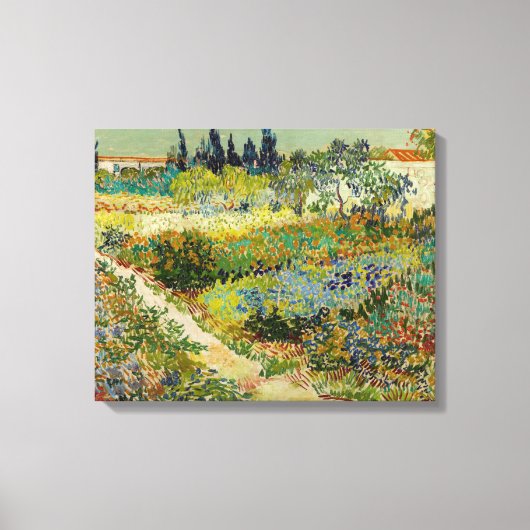 Tuin in Arles | Vincent van Gogh Canvas Afdruk (Voorkant)