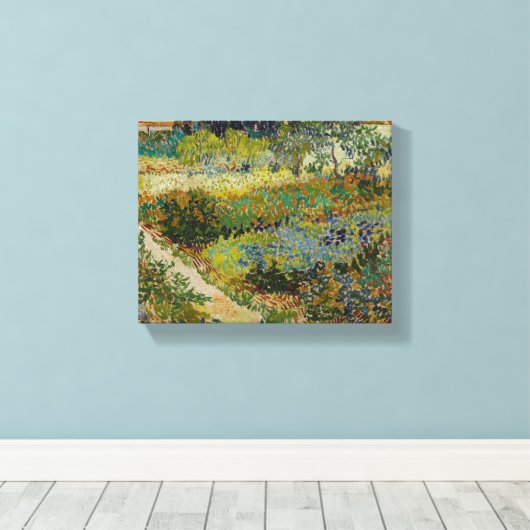Tuin in Arles - Vincent Van Gogh Canvas Afdruk (Insitu (Houten vloer))