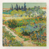Tuin in Arles | Vincent van Gogh Glazen Onderzetter (Voorkant)