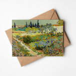 Tuin in Arles | Vincent van Gogh Kaart<br><div class="desc">Tuin in Arles (1888) van de Nederlandse postimpressionistische kunstenaar Vincent van Gogh. Origineel kunstwerk is een olieverf op doek met een weelderig landschap van kleurrijke bloemen. Gebruik de ontwerpgereedschappen om aangepaste tekst toe te voegen of het afbeelding te personaliseren.</div>