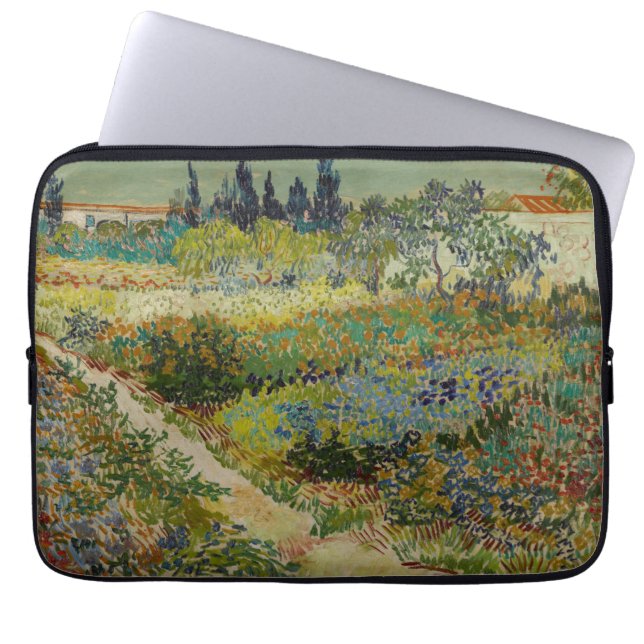 Tuin in Arles - Vincent Van Gogh Laptop Sleeve (Voorkant)