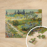 Tuin in Arles | Vincent Van Gogh Legpuzzel<br><div class="desc">Tuin in Arles (1888) van de Nederlandse postimpressionist Vincent Van Gogh. Origineel kunstwerk is een olie op doek die een dun landschap van kleurrijke bloemen afschildert. Gebruik de ontwerphulpmiddelen om douanetekst toe te voegen of het afbeelding te personaliseren.</div>