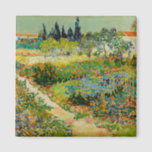 Tuin in Arles | Vincent Van Gogh Magneet<br><div class="desc">Tuin in Arles (1888) van de Nederlandse postimpressionist Vincent Van Gogh. Origineel kunstwerk is een olie op doek die een dun landschap van kleurrijke bloemen afschildert. Gebruik de ontwerphulpmiddelen om douanetekst toe te voegen of het afbeelding te personaliseren.</div>