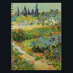 Tuin in Arles | Vincent van Gogh Notitieboek<br><div class="desc">Tuin in Arles (1888) van de Nederlandse postimpressionistische kunstenaar Vincent van Gogh. Origineel kunstwerk is een olieverf op doek met een weelderig landschap van kleurrijke bloemen. Gebruik de ontwerpgereedschappen om aangepaste tekst toe te voegen of het afbeelding te personaliseren.</div>