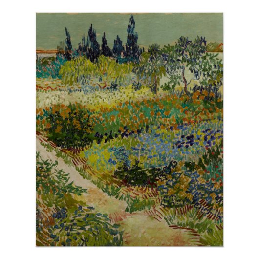 Tuin in Arles - Vincent Van Gogh Perfect Poster (Voorkant)