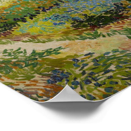 Tuin in Arles - Vincent Van Gogh Poster (Hoek)