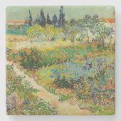 Tuin in Arles | Vincent van Gogh Stenen Onderzetter (Voorkant)