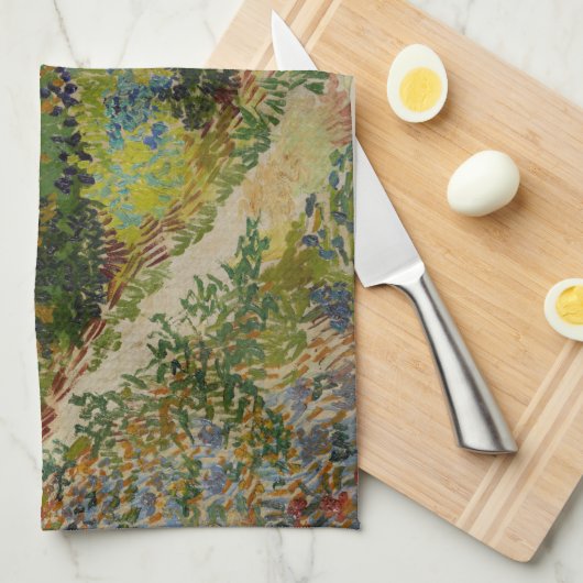 Tuin in Arles - Vincent Van Gogh Theedoek (Quarter Fold)