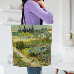 Tuin in Arles | Vincent Van Gogh Tote Bag<br><div class="desc">Tuin in Arles (1888) van de Nederlandse postimpressionist Vincent Van Gogh. Origineel kunstwerk is een olie op doek die een dun landschap van kleurrijke bloemen afschildert. Gebruik de ontwerphulpmiddelen om douanetekst toe te voegen of het afbeelding te personaliseren.</div>