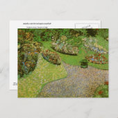 Tuin in Auvers (F814) Van Gogh Fine Art Briefkaart (Voorkant / Achterkant)
