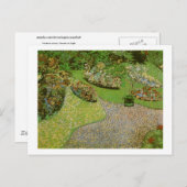 Tuin in Auvers (F814) Van Gogh Fine Art Briefkaart (Voorkant / Achterkant)