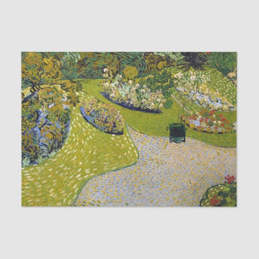 Tuin in Auvers, Vincent van Gogh Kunst Tissuepapier (Voorkant)