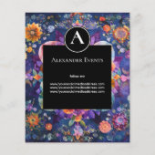 Tuin in Beweging | Bloem Mandala Ontwerp Flyer (Achterkant)