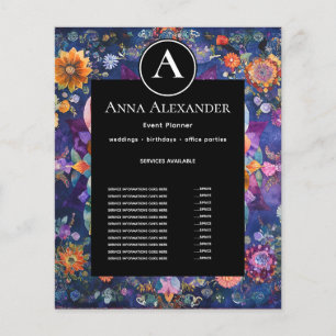 Tuin in Beweging Bloem Mandala Ontwerp Flyer