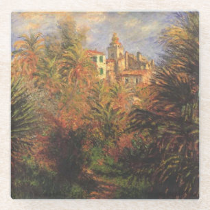 Tuin in Bordighera - Claude Monet - c1900 Glazen Onderzetter