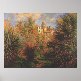 Tuin in Bordighera - Claude Monet - c1900 Poster