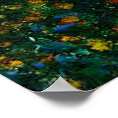 Tuin in Bordighera, onderdrukking van de ochtend Poster (Hoek)