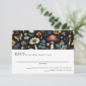 Tuin in cottage-stijl RSVP kaartje (Staand voorkant)